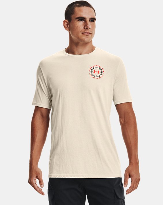Men's UA Engineered Compass T-Shirt, White, pdpMainDesktop image number 1